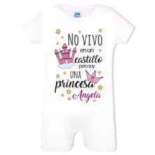 Pelele personalizado cuento PRINCESA