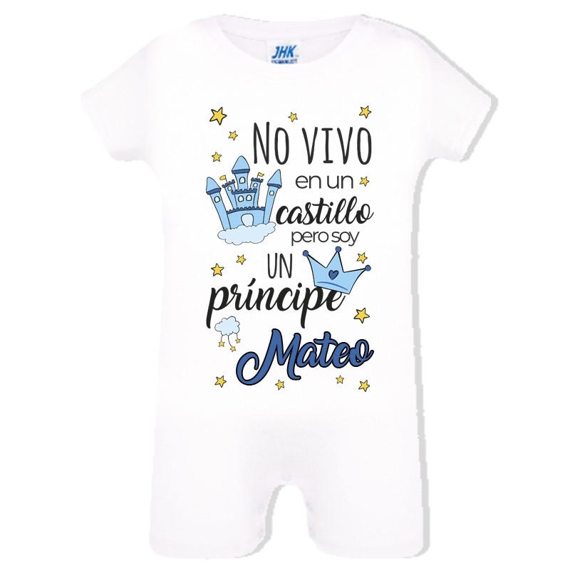 Pelele personalizado cuento PRÍNCIPE