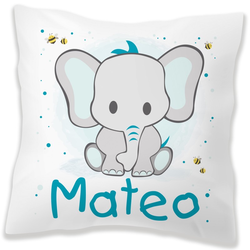 Cojín personalizado elefante