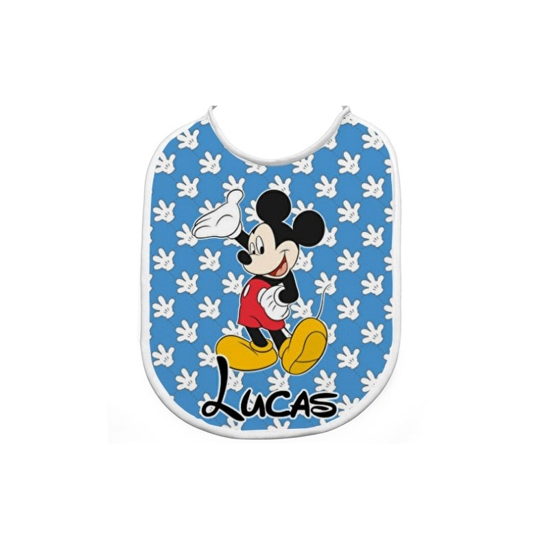 Babero personalizado - MICKEY AZUL