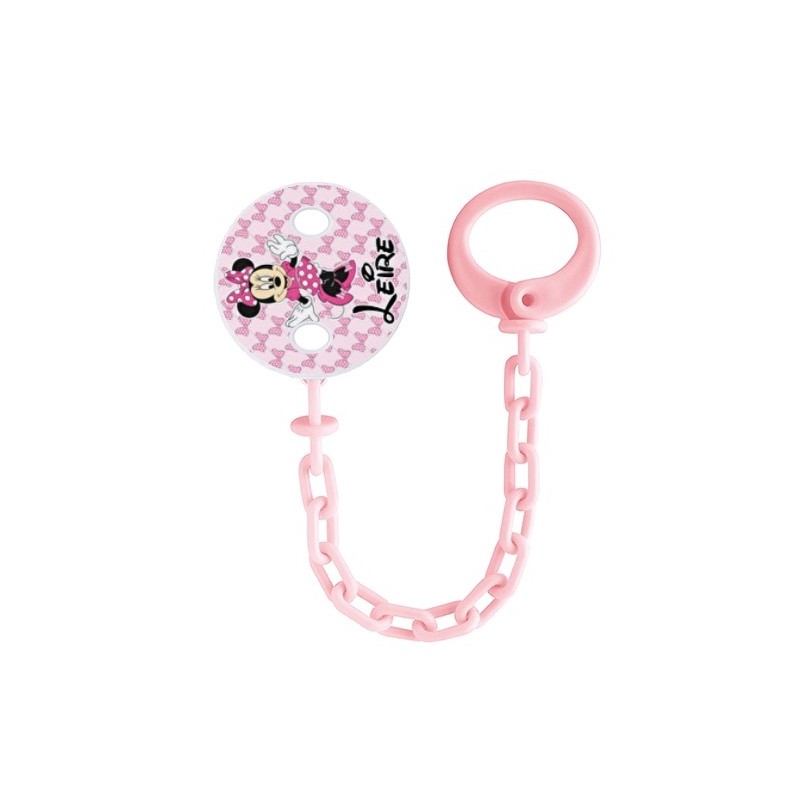 Sujetachupetes personalizado cadena  - MINNIE ROSA