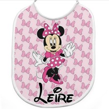 Babero personalizado - MINNIE ROSA