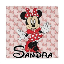 Servilleta de tela personalizada - MINNIE ROJA