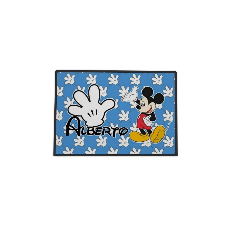 Mantel hule individual personalizado - MICKEY AZUL