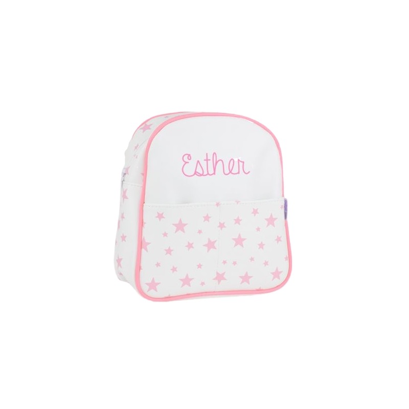 Mochila polipiel estrellitas Rosa