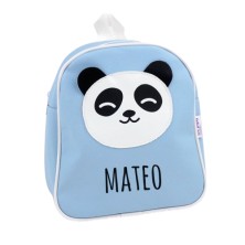 Mochila Polipiel personalizada Panda azul