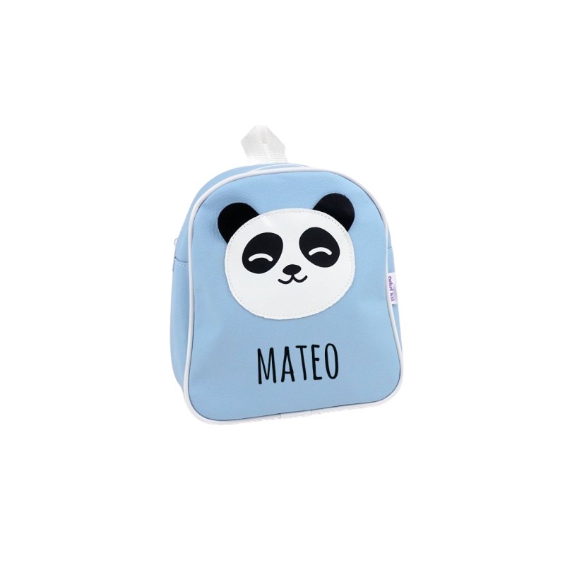 Mochila Polipiel personalizada Panda azul