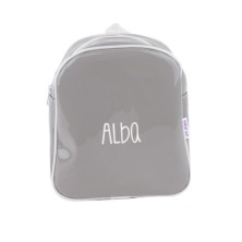 Mochila personalizada Gloss gris