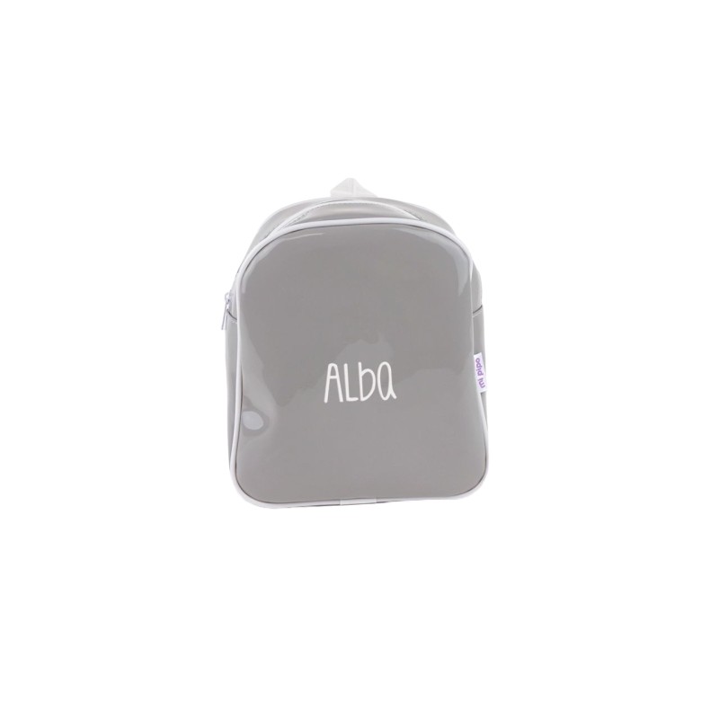 Mochila personalizada Gloss gris