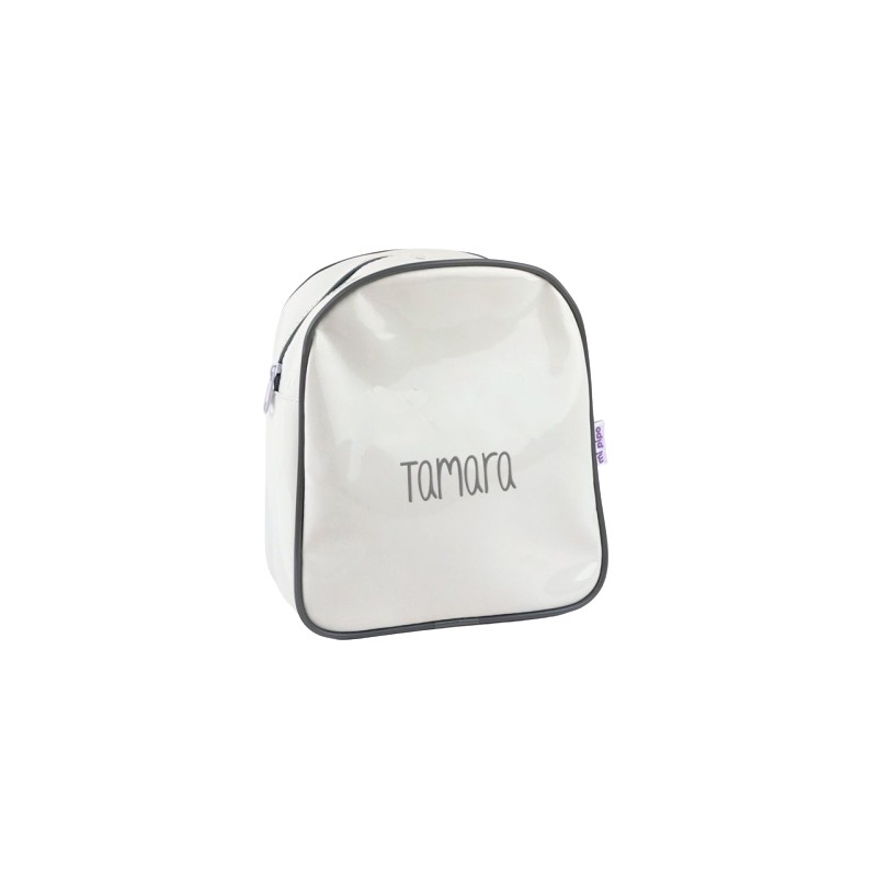 Mochila personalizada Gloss blanco