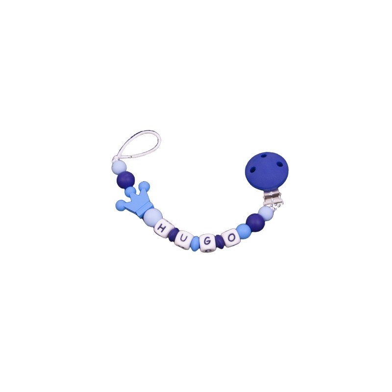 Sujetachupetes silicona azul