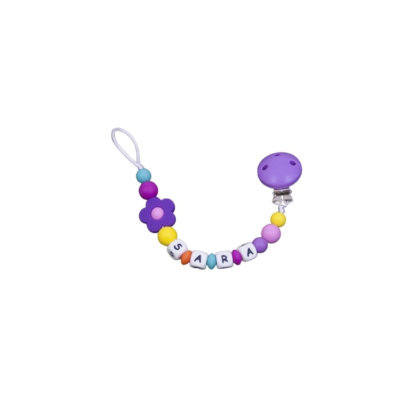 Sujetachupetes silicona multicolor chica