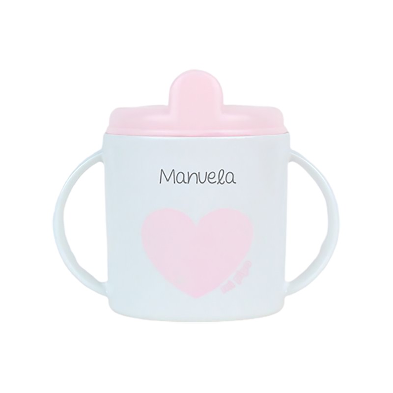 Taza Corazón rosa +9M