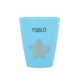 Vaso plástico personalizado Azul