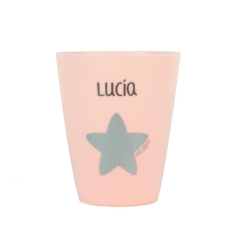 Vaso plástico personalizado Rosa