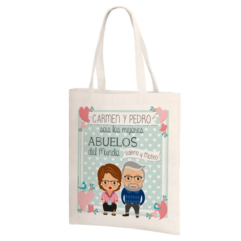 Bolsa de lino - ABUELOS JOVENES