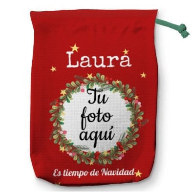 Saco para regalos PAPÁ NOEL Christmas crown Saco para regalos PAPÁ NOEL Christmas crown