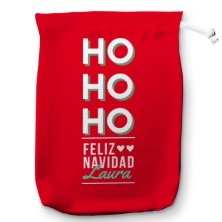 Saco para regalos HO HO HO...