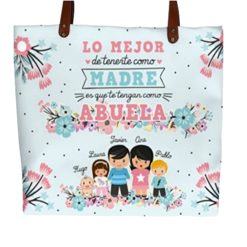 Bolso polipiel LO MEJOR DE TENERTE - ABUELA Y NIÑOS