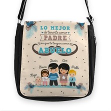 Bolso bandolera LO MEJOR DE TENERTE - ABUELO Y NIÑOS