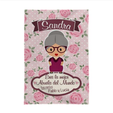 Manta de borreguito ABUELA MAYOR