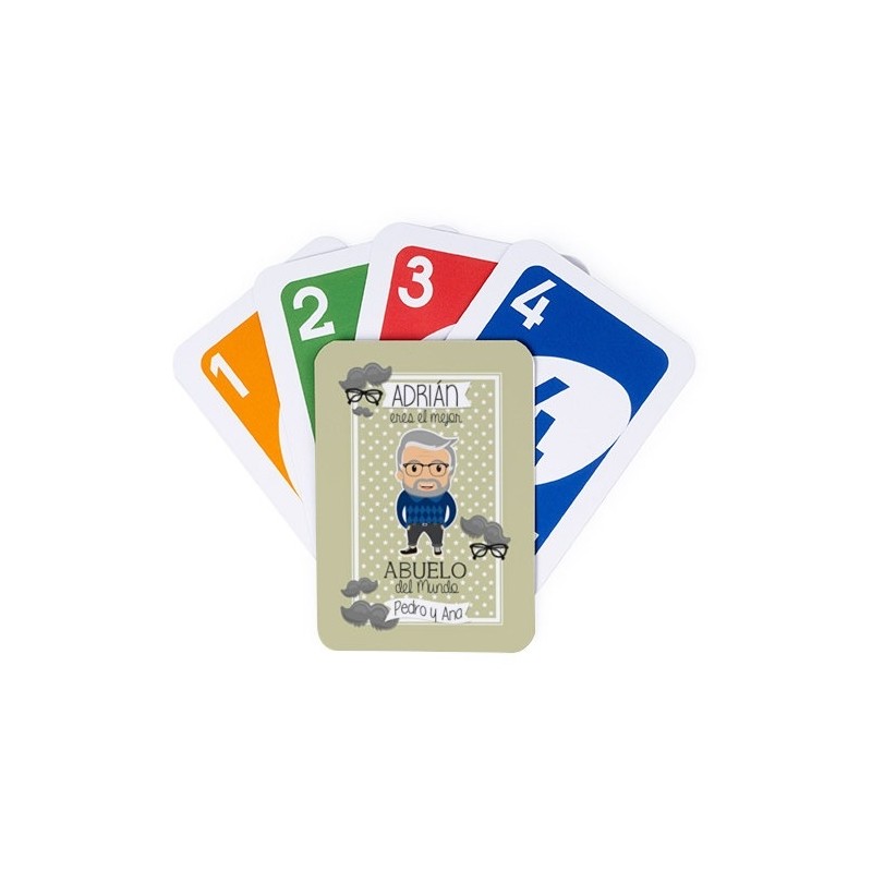 Juego de cartas UNO - ABUELO JOVEN Juego de cartas UNO - ABUELO JOVEN
