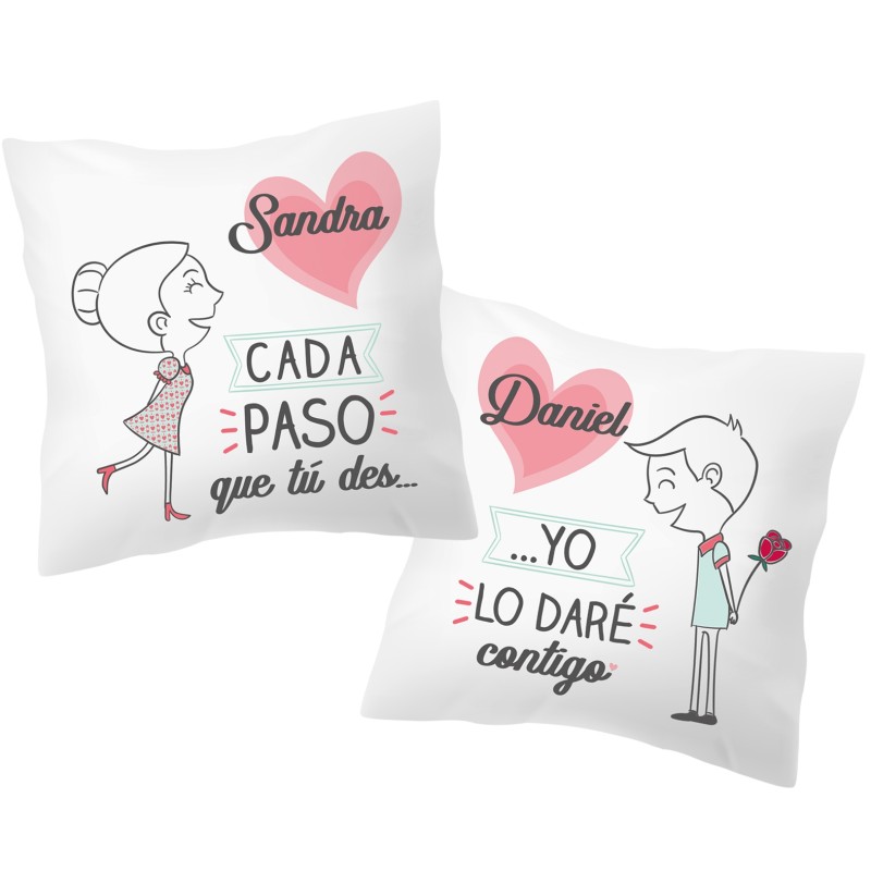 Pack 2 cojines personalizado - CADA PASO