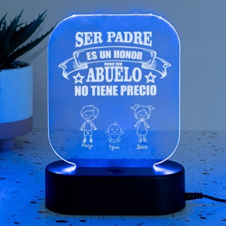 Lámpara personalizada ABUELO HONOR
