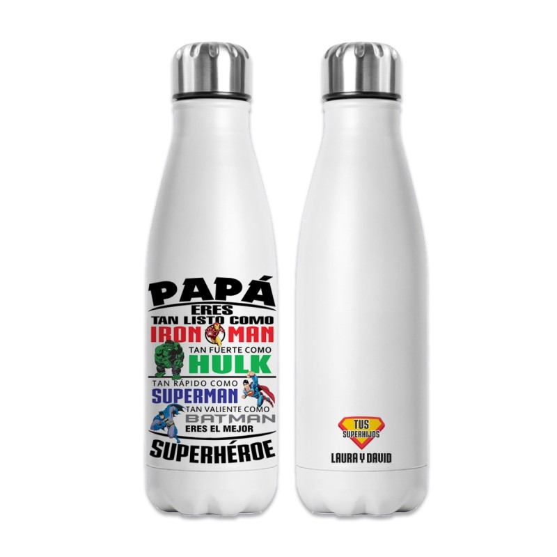 Botella personalizada - SÚPER HÉROES