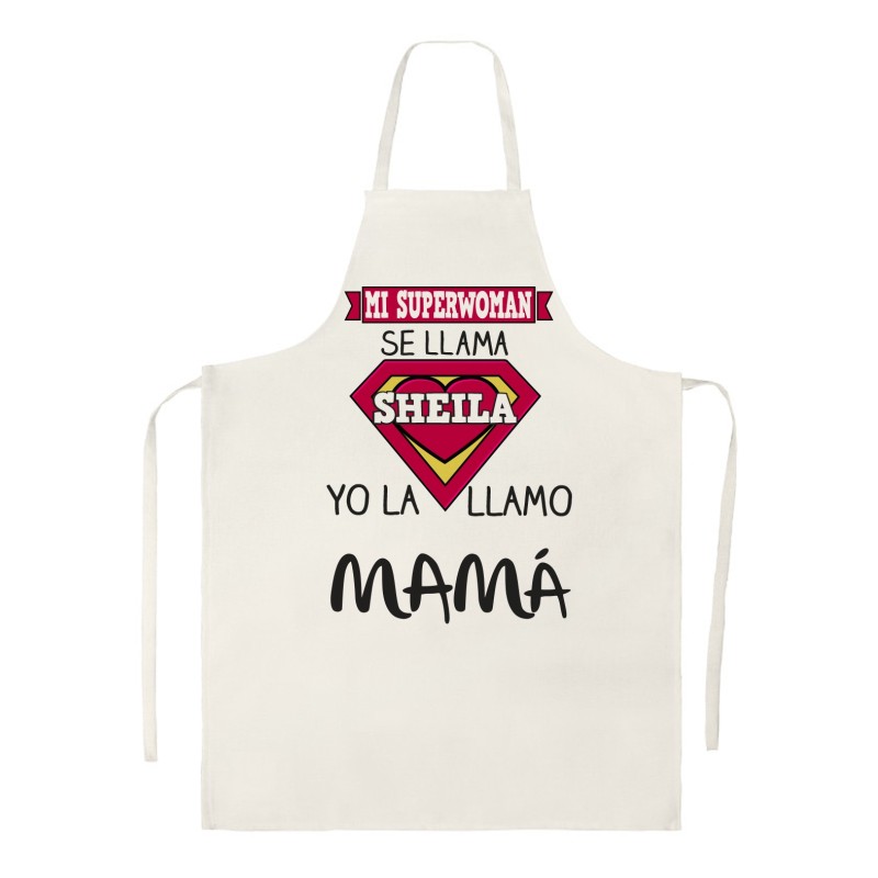 Delantal personalizado - SÚPER MAMÁ