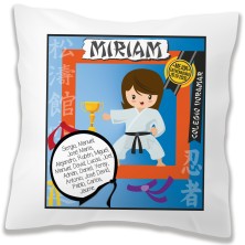 Cojín personalizado entrenadora KÁRATE/JUDO