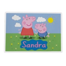 Mantel hule individual personalizado - PEPPA PIG