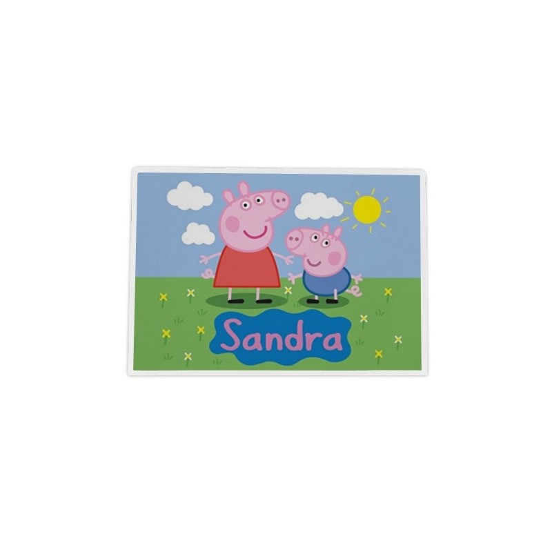 Mantel hule individual personalizado - PEPPA PIG