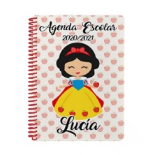 Agenda escolar personalizada - BLANCANIEVES