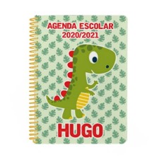 Agenda escolar personalizada - DINOSAURIO