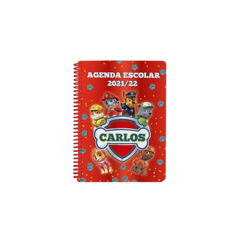 Agenda escolar personalizada - PATRULLA CANINA