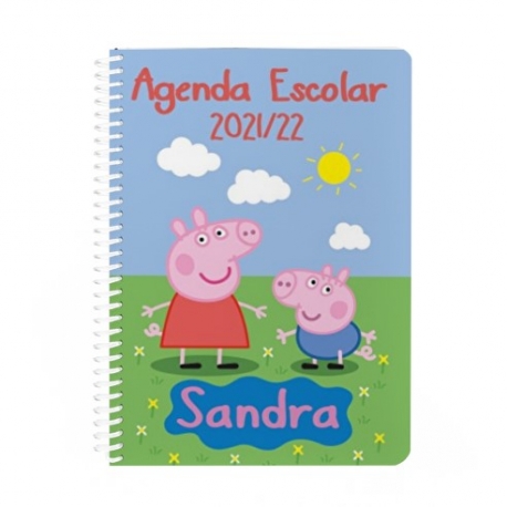 Agenda escolar personalizada - PEPPA PIG