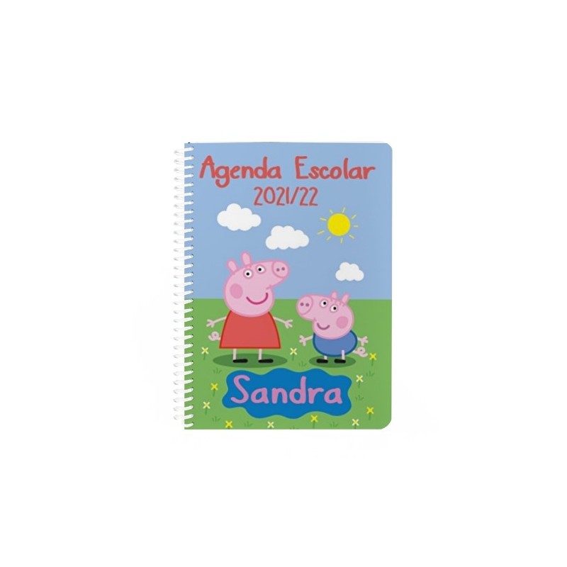 Agenda escolar personalizada - PEPPA PIG