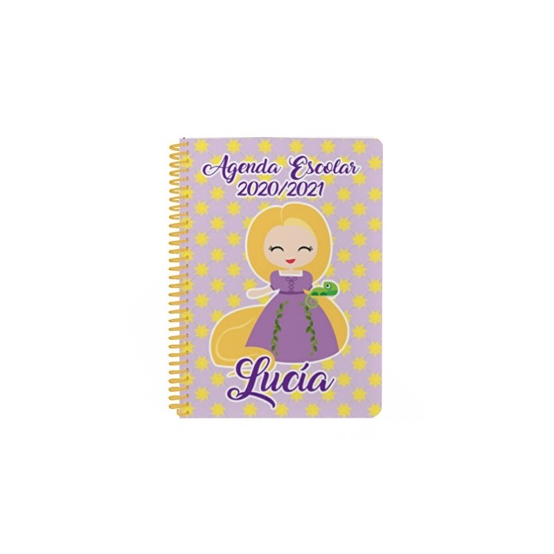 Agenda escolar personalizada - RAPUNZEL