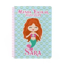 Agenda escolar personalizada - SIRENITA