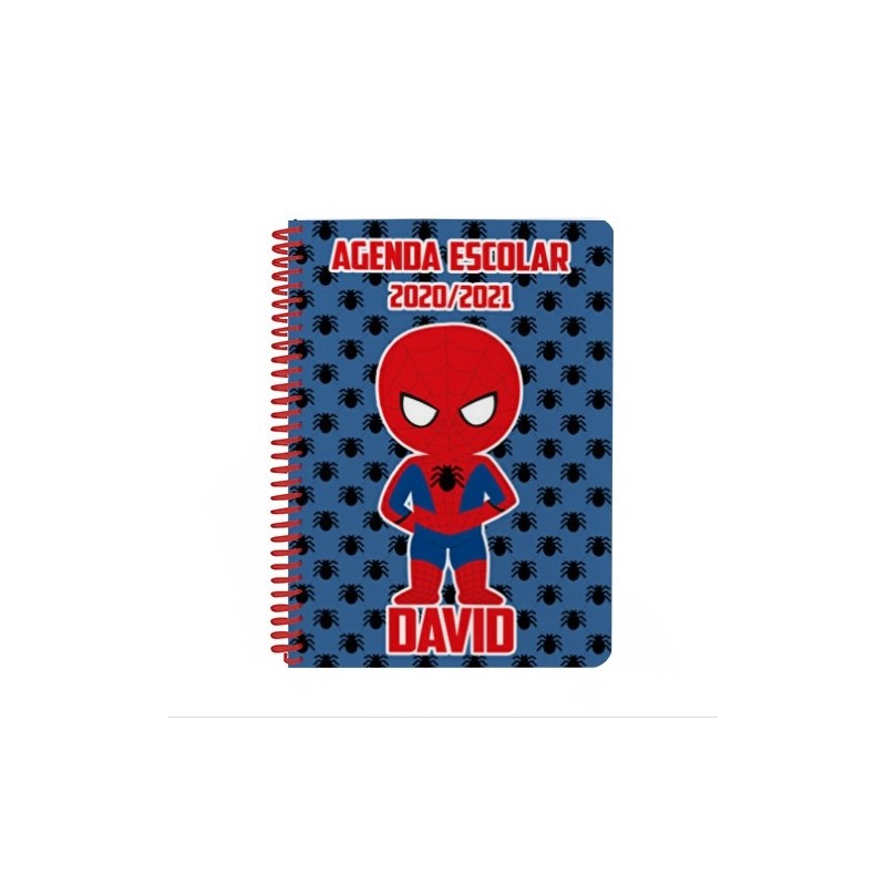 Agenda escolar personalizada - SPIDERMAN