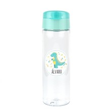 Botella plástico personalizada menta 600ml - DINOSAURIO