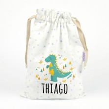 Saquito / bolsa de almuerzo personalizada - DINOSAURIO