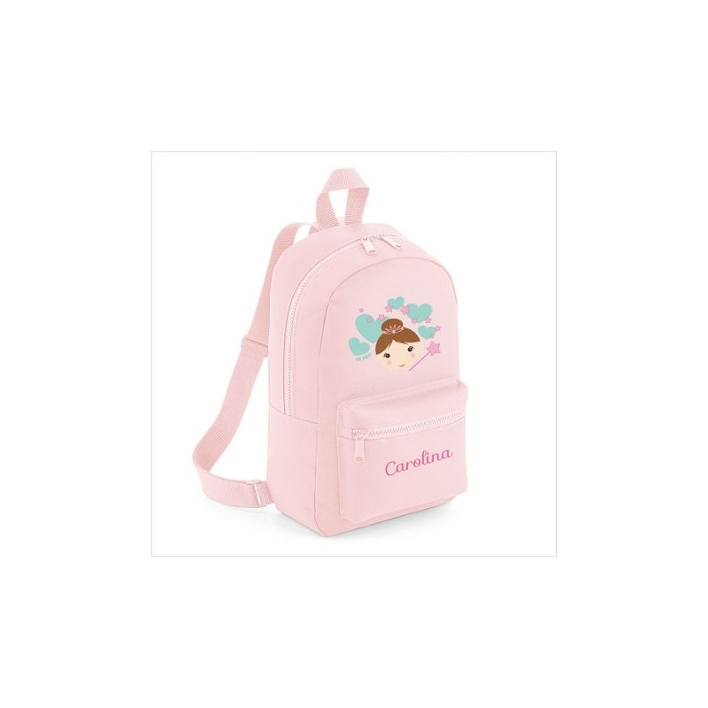 Mochila Medium personalizada rosa - HADA