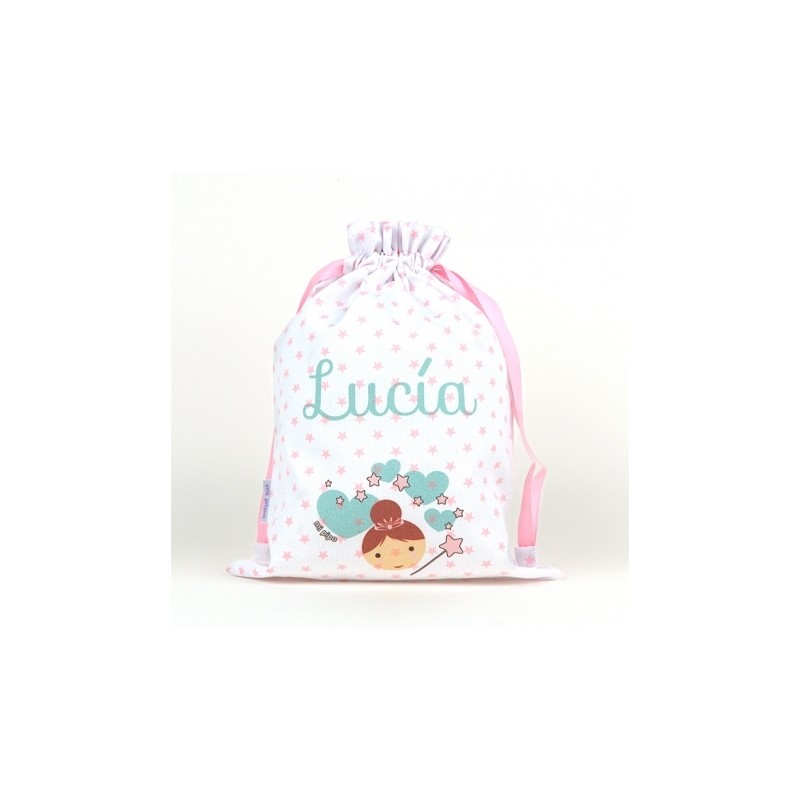 Saquito / bolsa de almuerzo personalizada - HADA