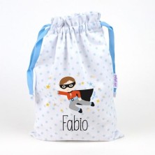 Saquito / bolsa de almuerzo personalizada - SUPERHÉROE