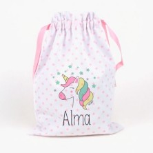 Saquito / bolsa de almuerzo personalizada - UNICORNIO