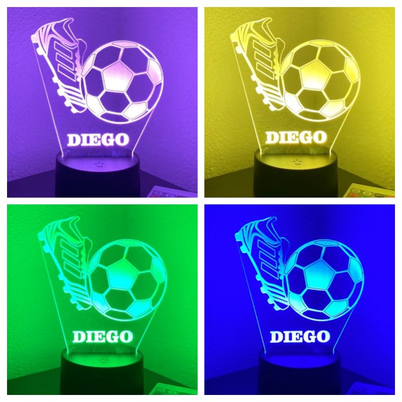 Lámpara LED personalizada FÚTBOL