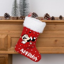 Calcetín Navidad personalizado - Minnie BEBÉ