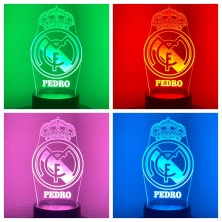 Lámpara LED personalizada REAL MADRID